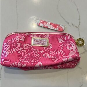 Lily Pulitzer Estée Lauder make up bag